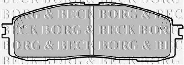 BORG & BECK BBP1203 Тормозные колодки BORG & BECK 