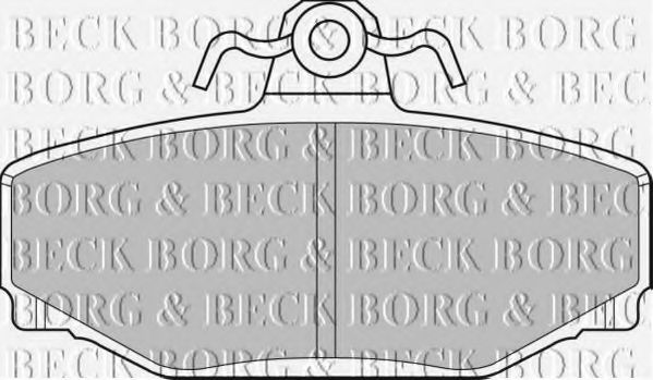 BORG & BECK BBP1218 Тормозные колодки BORG & BECK для VOLVO 940