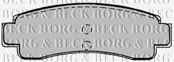 BORG & BECK BBP1224 Тормозные колодки BORG & BECK 