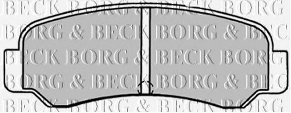 BORG & BECK BBP1231 Тормозные колодки BORG & BECK 