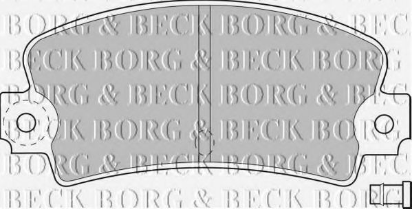 BORG & BECK BBP1233 Тормозные колодки для RENAULT 25