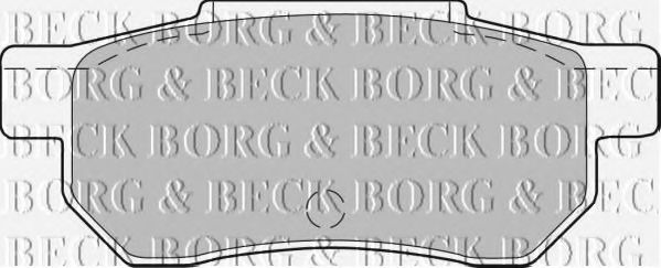 BORG & BECK BBP1237 Тормозные колодки BORG & BECK 