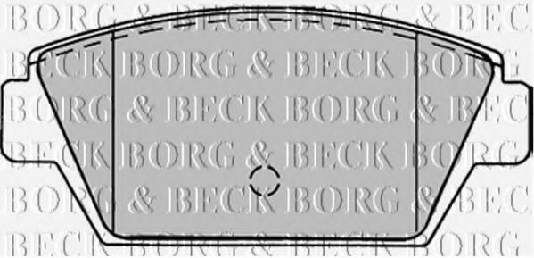 BORG & BECK BBP1243 Тормозные колодки BORG & BECK для MITSUBISHI