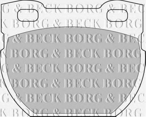 BORG & BECK BBP1250 Тормозные колодки BORG & BECK для LAND ROVER