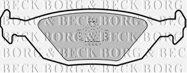 BORG & BECK BBP1252 Тормозные колодки для SAAB 9000