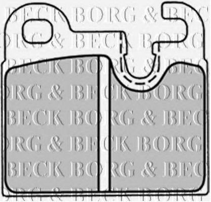 BORG & BECK BBP1255 Тормозные колодки BORG & BECK 