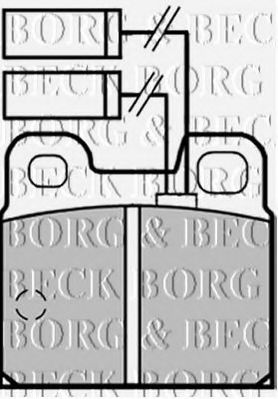 BORG & BECK BBP1256 Тормозные колодки для ALFA ROMEO 75