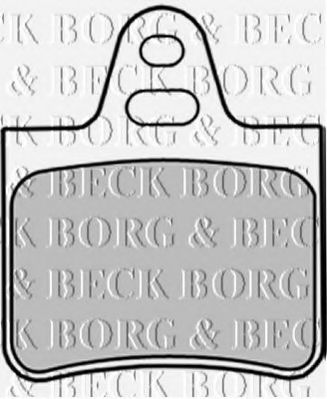 BORG & BECK BBP1257 Тормозные колодки для CITROËN BX