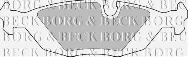 BORG & BECK BBP1266 Тормозные колодки BORG & BECK 