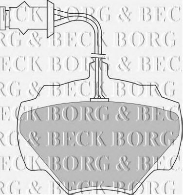 BORG & BECK BBP1279 Тормозные колодки BORG & BECK для LAND ROVER