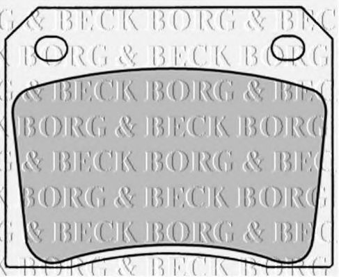 BORG & BECK BBP1281 Тормозные колодки для JAGUAR XJS