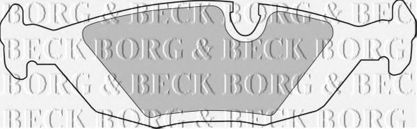BORG & BECK BBP1284 Тормозные колодки BORG & BECK для SAAB
