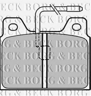 BORG & BECK BBP1295 Тормозные колодки BORG & BECK 