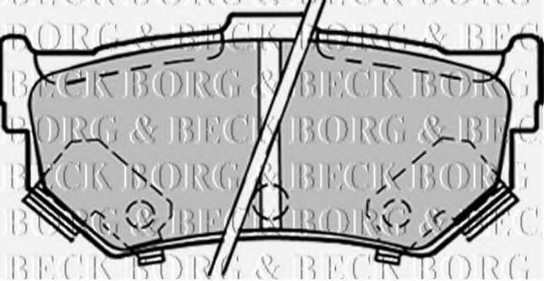 BORG & BECK BBP1298 Тормозные колодки BORG & BECK 