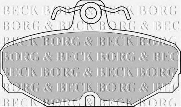 BORG & BECK BBP1302 Тормозные колодки BORG & BECK 
