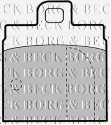 BORG & BECK BBP1308 Тормозные колодки BORG & BECK 