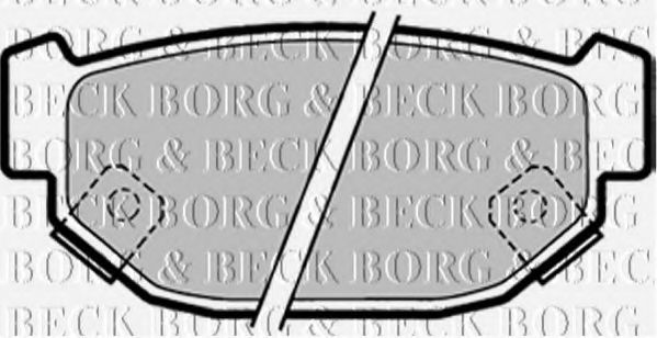 BORG & BECK BBP1322 Тормозные колодки BORG & BECK 