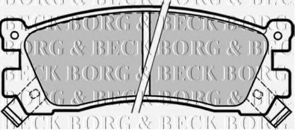 BORG & BECK BBP1328 Тормозные колодки BORG & BECK для MAZDA
