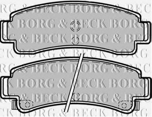 BORG & BECK BBP1366 Тормозные колодки BORG & BECK 