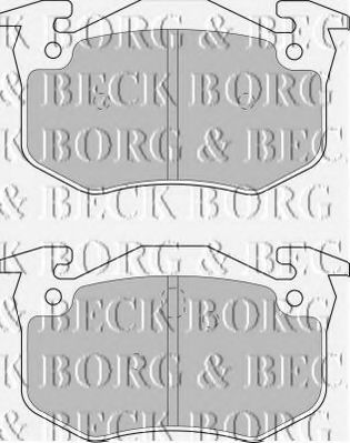 BORG & BECK BBP1401 Тормозные колодки BORG & BECK 