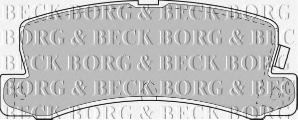 BORG & BECK BBP1405 Тормозные колодки BORG & BECK 