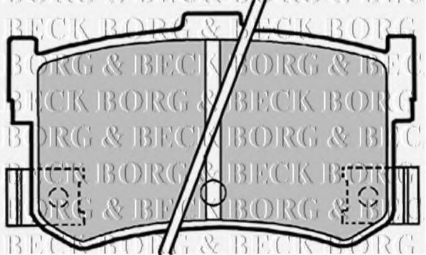 BORG & BECK BBP1413 Тормозные колодки BORG & BECK 