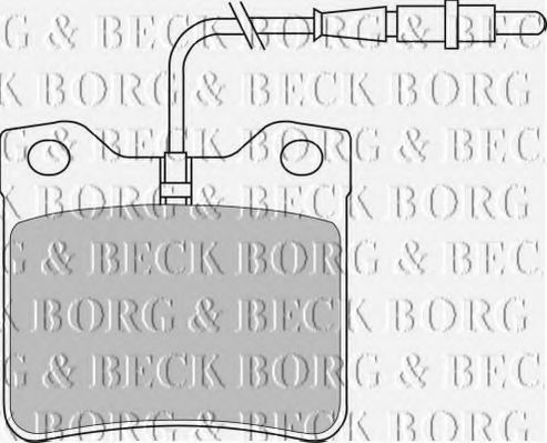 BORG & BECK BBP1421 Тормозные колодки BORG & BECK для PEUGEOT