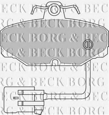 BORG & BECK BBP1433 Тормозные колодки BORG & BECK 