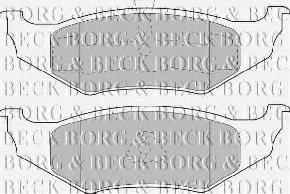 BORG & BECK BBP1450 Тормозные колодки BORG & BECK для CHRYSLER
