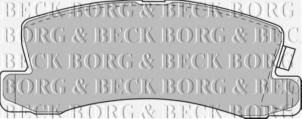 BORG & BECK BBP1477 Тормозные колодки BORG & BECK для TOYOTA