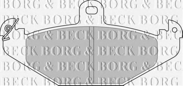 BORG & BECK BBP1478 Тормозные колодки BORG & BECK для RENAULT