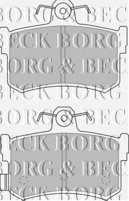 BORG & BECK BBP1482 Тормозные колодки BORG & BECK для ROVER