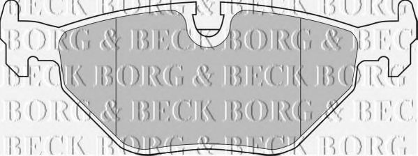 BORG & BECK BBP1483 Тормозные колодки BORG & BECK для BMW