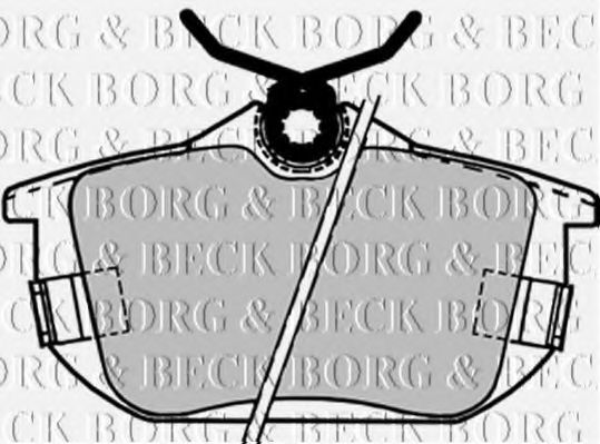 BORG & BECK BBP1488 Тормозные колодки BORG & BECK для MITSUBISHI