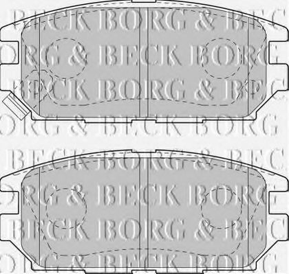 BORG & BECK BBP1489 Тормозные колодки BORG & BECK для MITSUBISHI