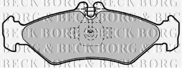 BORG & BECK BBP1491 Тормозные колодки BORG & BECK для MERCEDES-BENZ