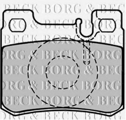 BORG & BECK BBP1495 Тормозные колодки BORG & BECK для MERCEDES-BENZ