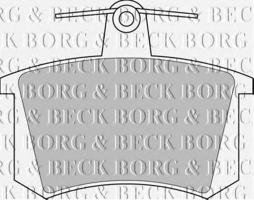 BORG & BECK BBP1503 Тормозные колодки для AUDI V8