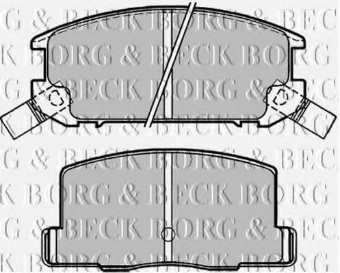 BORG & BECK BBP1504 Тормозные колодки BORG & BECK для TOYOTA