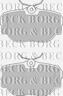 BORG & BECK BBP1507 Тормозные колодки BORG & BECK для LAND ROVER