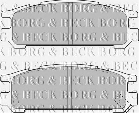 BORG & BECK BBP1508 Тормозные колодки BORG & BECK для SUBARU