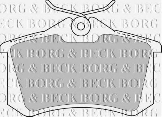 BORG & BECK BBP1512 Тормозные колодки BORG & BECK для LANCIA