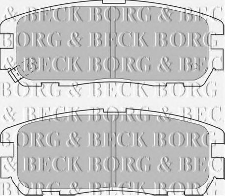 BORG & BECK BBP1517 Тормозные колодки для ISUZU
