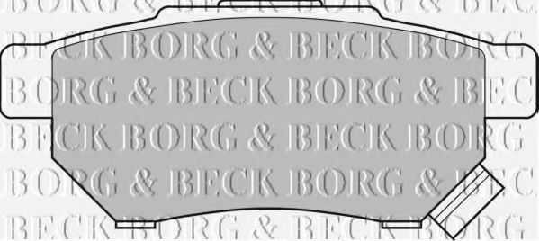 BORG & BECK BBP1526 Тормозные колодки BORG & BECK для ROVER