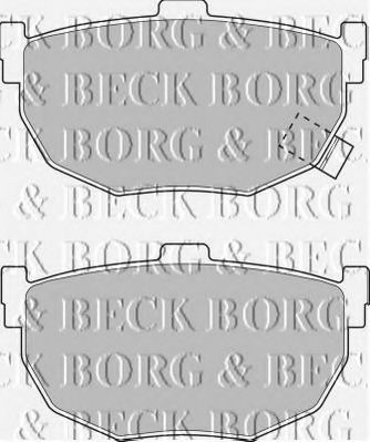 BORG & BECK BBP1527 Тормозные колодки для HYUNDAI ELANTRA