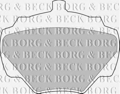 BORG & BECK BBP1528 Тормозные колодки BORG & BECK для LAND ROVER