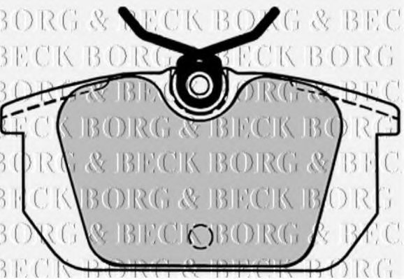 BORG & BECK BBP1534 Тормозные колодки BORG & BECK для LANCIA