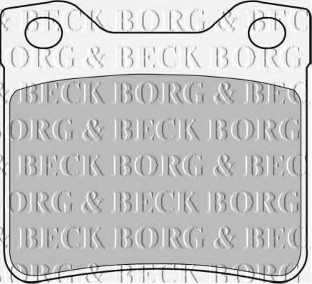 BORG & BECK BBP1537 Тормозные колодки BORG & BECK для PEUGEOT