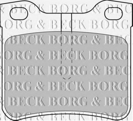 BORG & BECK BBP1539 Тормозные колодки BORG & BECK для MERCEDES-BENZ