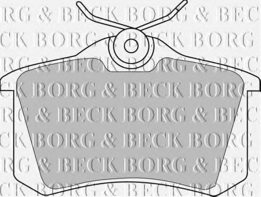 BORG & BECK BBP1542 Тормозные колодки BORG & BECK для LANCIA